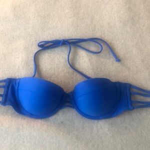 Straps Blue Aerie Push-up Bikini Top